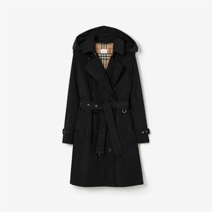 Burberry Kensington Taffeta Hooded Rain Coat